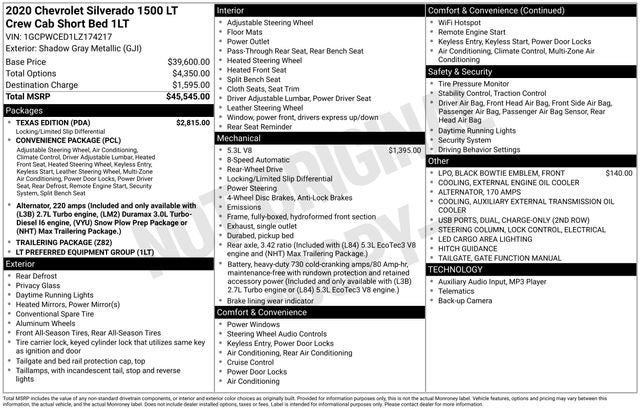 2020 Chevrolet Silverado 1500 LT