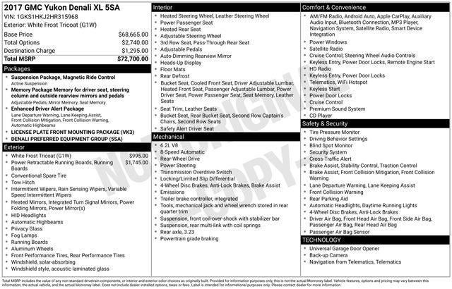2017 GMC Yukon XL Denali