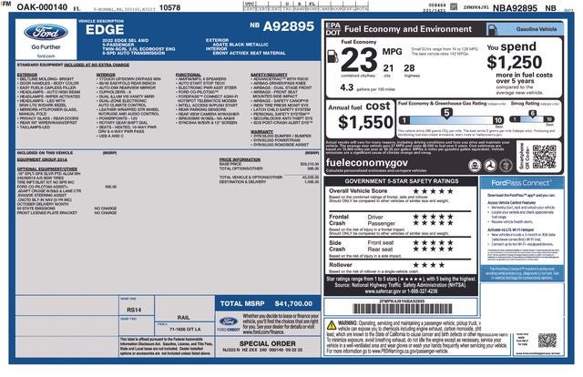 2022 Ford Edge SEL