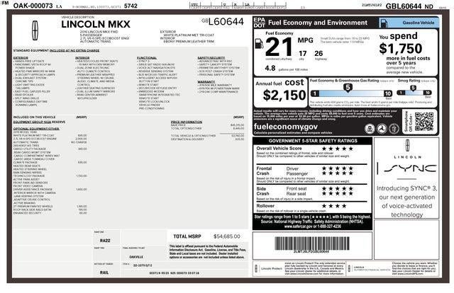 2016 Lincoln MKX Reserve