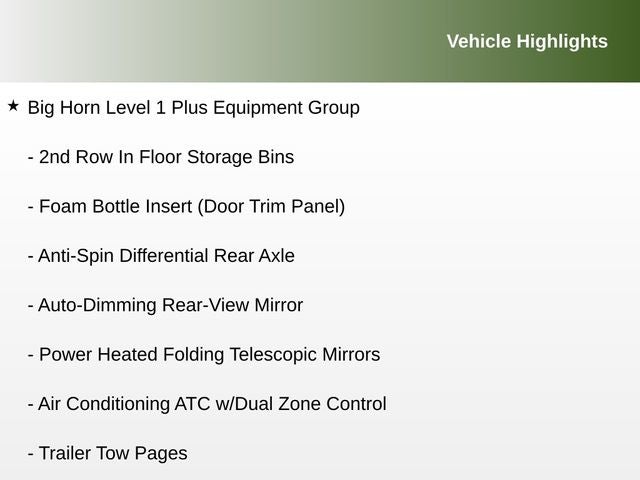 2025 RAM 2500 Big Horn Crew Cab 4x4 6'4' Box