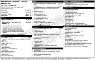 2025 RAM 2500 Laramie Crew Cab 4x4 6'4' Box