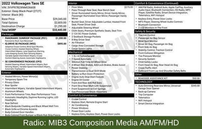 2022 Volkswagen Taos 1.5T SE