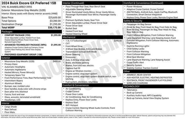 2024 Buick Encore GX Preferred FWD