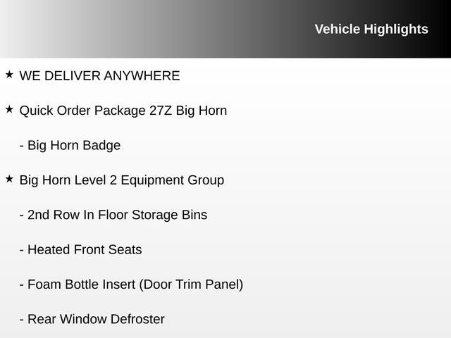 2021 RAM 1500 Big Horn/Lone Star
