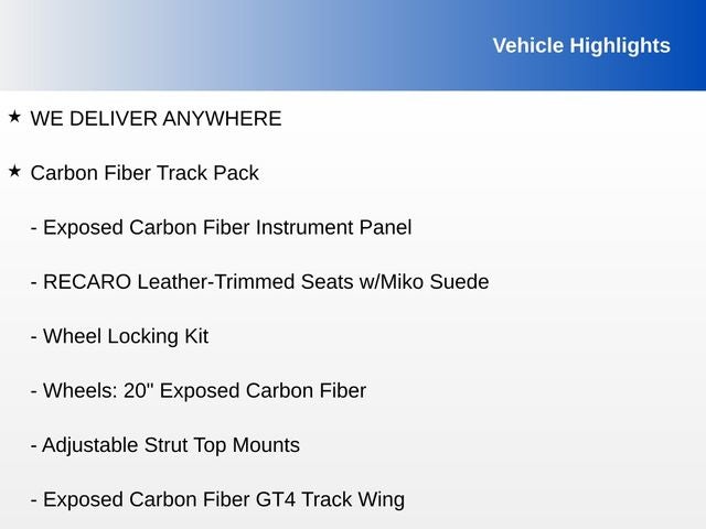 2022 Ford Mustang Shelby GT500 CF Track Pack