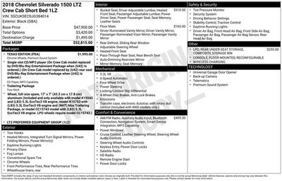 2018 Chevrolet Silverado 1500 LTZ 1LZ