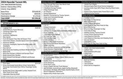2024 Hyundai Tucson SEL