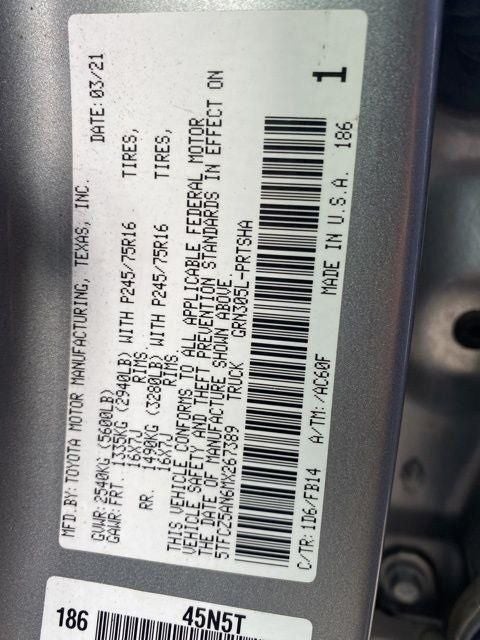 2021 Toyota Tacoma SR V6