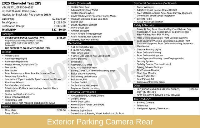 2025 Chevrolet Trax 2RS
