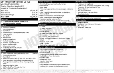 2014 Chevrolet Traverse LS