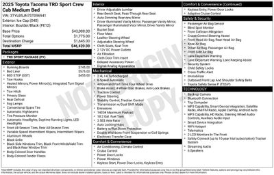 2025 Toyota Tacoma TRD Sport