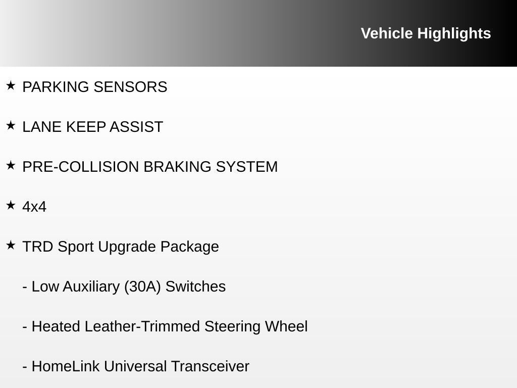 2025 Toyota Tacoma TRD Sport