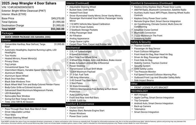 2025 Jeep Wrangler Sahara
