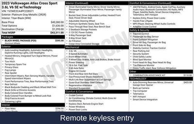 2023 Volkswagen Atlas Cross Sport 3.6L V6 SE w/Technology