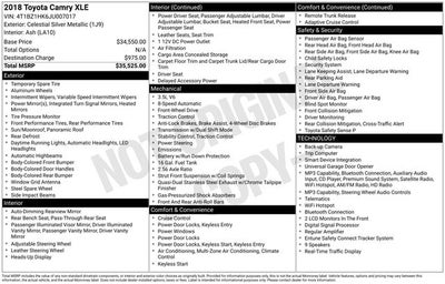 2018 Toyota Camry XLE