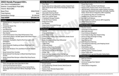2022 Honda Passport EX-L