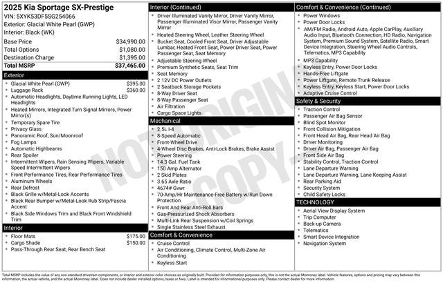 2025 Kia Sportage SX-Prestige