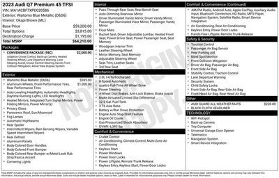 2023 Audi Q7 45 Premium quattro