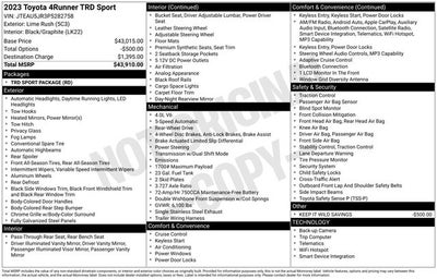 2023 Toyota 4Runner TRD Sport