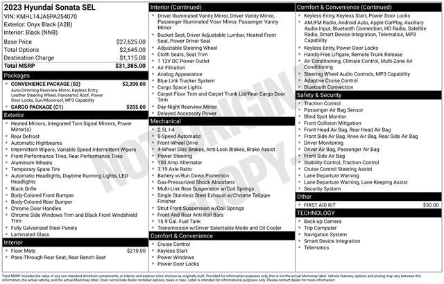2023 Hyundai Sonata SEL