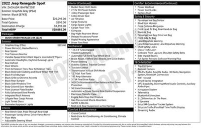 2022 Jeep Renegade Sport