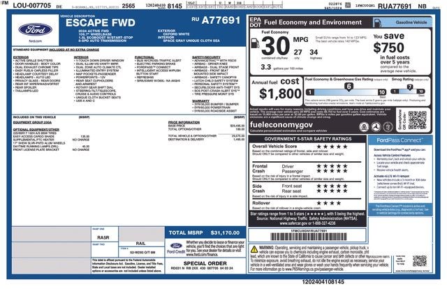 2024 Ford Escape Active