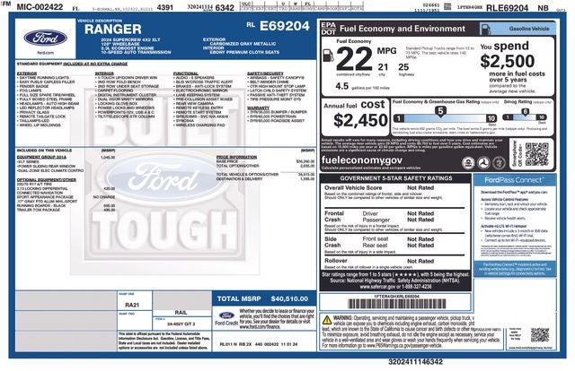 2024 Ford Ranger XLT
