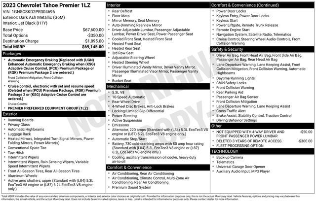 2023 Chevrolet Tahoe Premier
