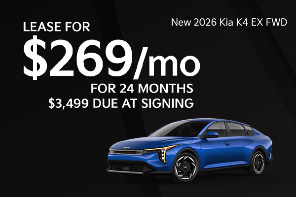 New 2026 Kia K4 EX FWD