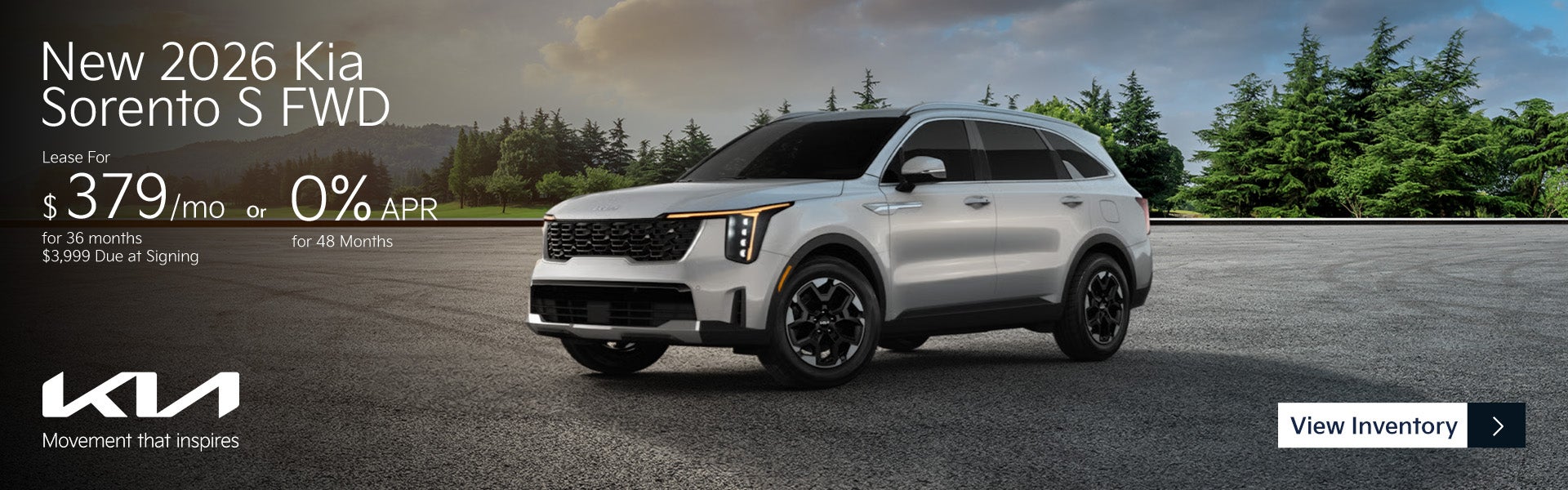 New 2026 Kia Sorento S FWD